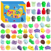 Mantyplay paquete frontal mostrando 200 mochi squishy, ideal para fiestas