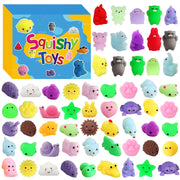 Mantyplay paquete frontal mostrando 200 mochi squishy, ideal para fiestas