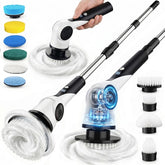 Maraiss front view of electric spin scrubber showing ergonomic design and ease