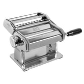 MARCATO Atlas 150 front view showing chrome body and black crank, durable Italian design