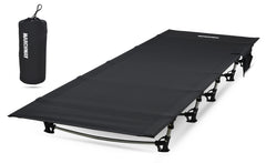 MARCHWAY front view of cot folded for lightweight transport and easy packing