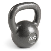 Marcy kettlebell front view showing compact, durable design and stable base