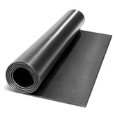 Marcy mat front view showing full protector and benefit of floor shielding