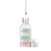 Mario Badescu frasco frontal mostrando etiqueta y tamaño práctico