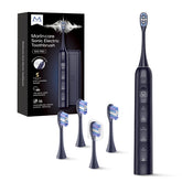 Marlincare toothbrush front view showing sleek design and long battery benefit