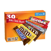 Mars variety pack front box showing brands and count for easy event planning