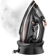 MARTISAN iron on charging base showing cordless convenience and quick reheating