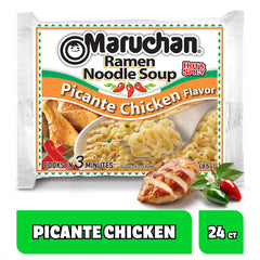 Tazón de Maruchan Picante Chicken listo para comer con vapor y confort inmediato