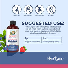 MARYRUTH'S etiqueta con lista de ingredientes y beneficios claros
