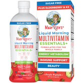 MaryRuth's frente de envase mostrando 32 oz y sabores Fruit Punch y Strawberry
