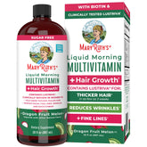 MARYRUTH'S front 30 oz bottle showing label and serving information for convenience