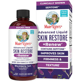 MARYRUTH'S envase frontal mostrando suplemento líquido y beneficio práctico