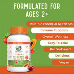 MARYRUTH'S selección de gomitas fresa papaya y super punch para aceptación infantil