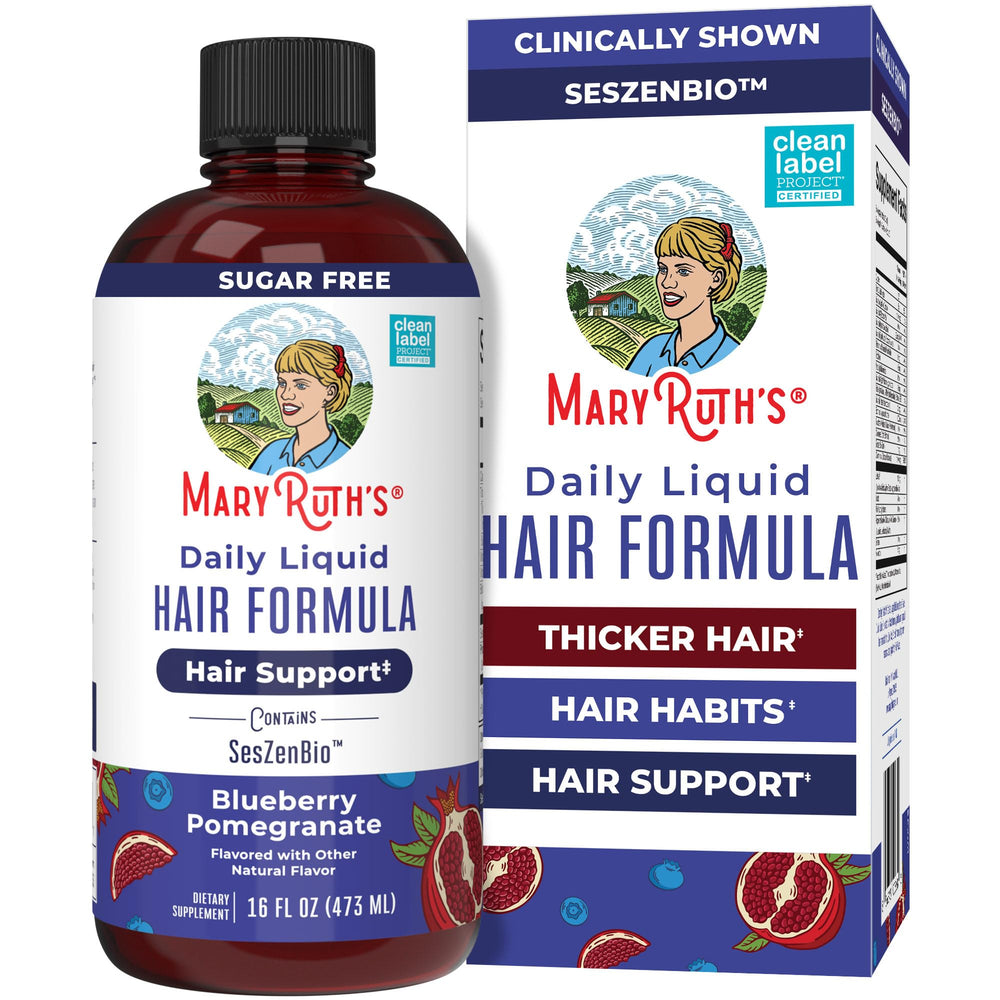 MARYRUTH'S front bottle view showing label and benefits