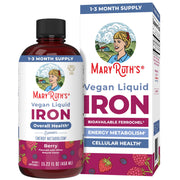 MARYRUTH'S front packaging showing bottle and berry flavor benefits
