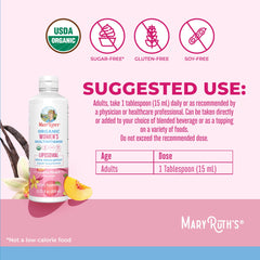 MARYRUTH'S textura del líquido liposomal para absorción rápida