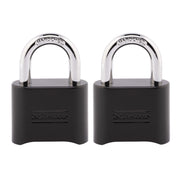 Master Lock candado 178EC2 frente del empaque mostrando el pack doble y beneficio de seguridad