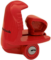 Master Lock 389DAT front view showing bright red deterrent and secure fit