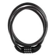 Master Lock candado frontal mostrando cable y cerradura, seguridad práctica