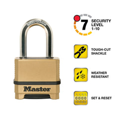 Master Lock detalle del arco octogonal resistente al corte