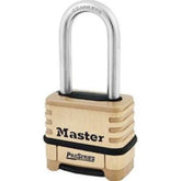 Master Lock cuerpo de latón macizo mostrando resistencia a la corrosión