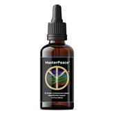 MasterPeace front bottle view showing label and compact size for convenience