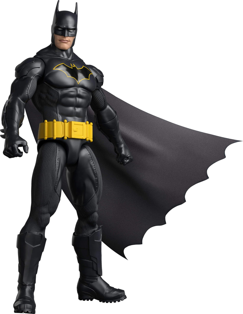 Mattel Batman vista frontal mostrando postura y detalle del traje