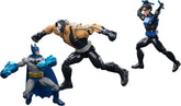Mattel Batman Nightwing Bane front packaging showing all three figures and accessories for collectors