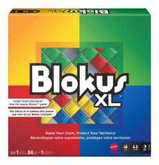 Mattel Games Blokus XL tablero frontal grande para partidas familiares y mejor visibilidad