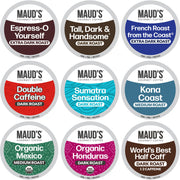 MAUD'S pack frontal mostrando 40 cápsulas y variedad de sabores