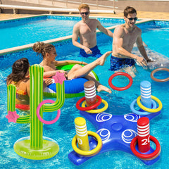 Max Fun flotadores cactus detalle del diseño y estabilidad en agua