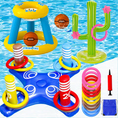 Max Fun paquete frontal mostrando todo el contenido para juegos acuáticos