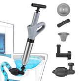 MaxxGeek front view of plunger blaster showing stainless steel body and nozzle, durable design benefit