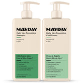 MAYDAY vista frontal del dúo champú y acondicionador, protección suave diaria