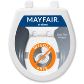 Mayfair Caswell front view showing clean white seat and modern look