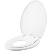 Mayfair Little2Big front view showing elongated seat and clean profile benefit