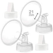 Maymom flange 21mm frontal mostrando diseño y compatibilidad para mejor sellado