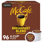 McCafé front packaging showing product and quantity benefits