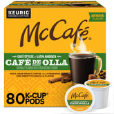 McCafé frente del paquete mostrando 20 cápsulas y beneficio práctico
