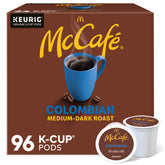 McCafe front packaging showing 96-count and clear product benefit