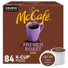 McCafé paquete frontal mostrando presentación y ventaja de 84 cápsulas