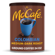 McCafe lata frontal 24 oz mostrando sello y conservación del sabor
