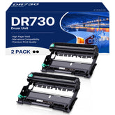 MCYCOLOR front packaging showing DR730 two-pack and compatibility, clear product identification and reliability