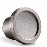 MDhair front view of filtered shower head showing durable design and cleaner water benefit