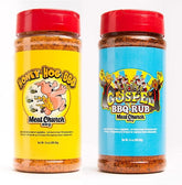 Meat Church Honey Hog frasco frontal mostrando etiqueta y tamaño 14 oz, ideal para caramelizar
