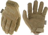 Mechanix Wear guante frontal coyote mostrando ajuste y diseño ergonómico