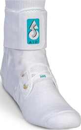 Med Spec ASO front view showing brace and clean white finish for reliable support