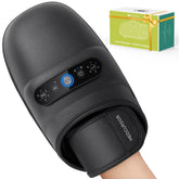 Medcursor hand massager front view showing controls and ergonomic shape for comfortable relief
