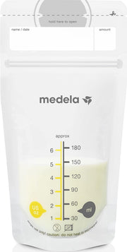 Medela front packaging showing 200 count and product benefits