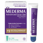 Mederma frente del tubo mostrando marca y presentación, fácil identificación del producto